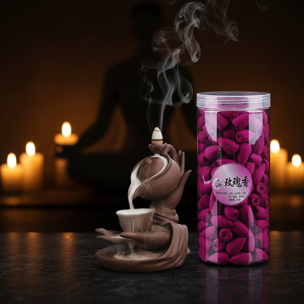 Bruciatore d'incenso giapponese per aromaterapia zen