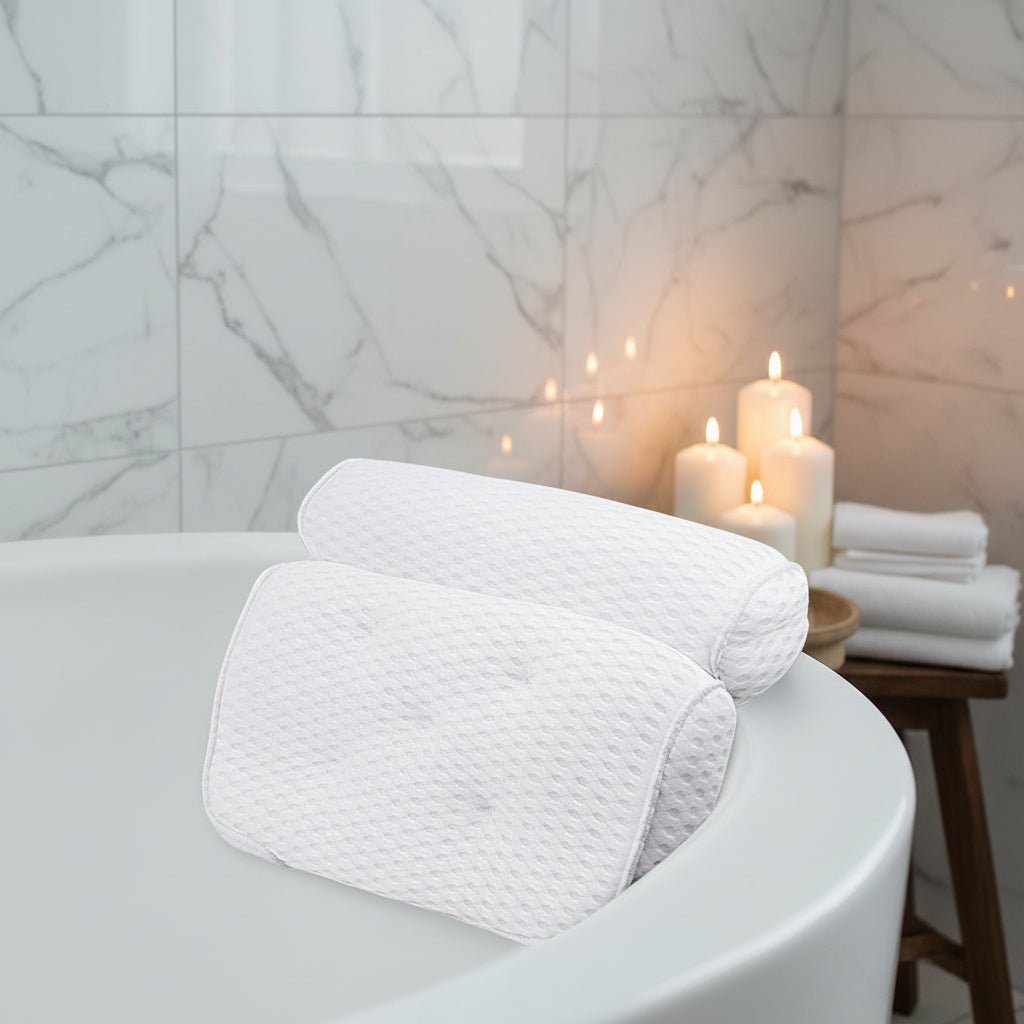 Cuscino da vasca con ventose per il bagno